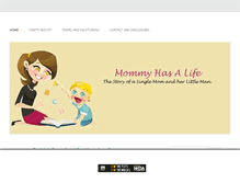 Tablet Screenshot of mommyhasalife.com